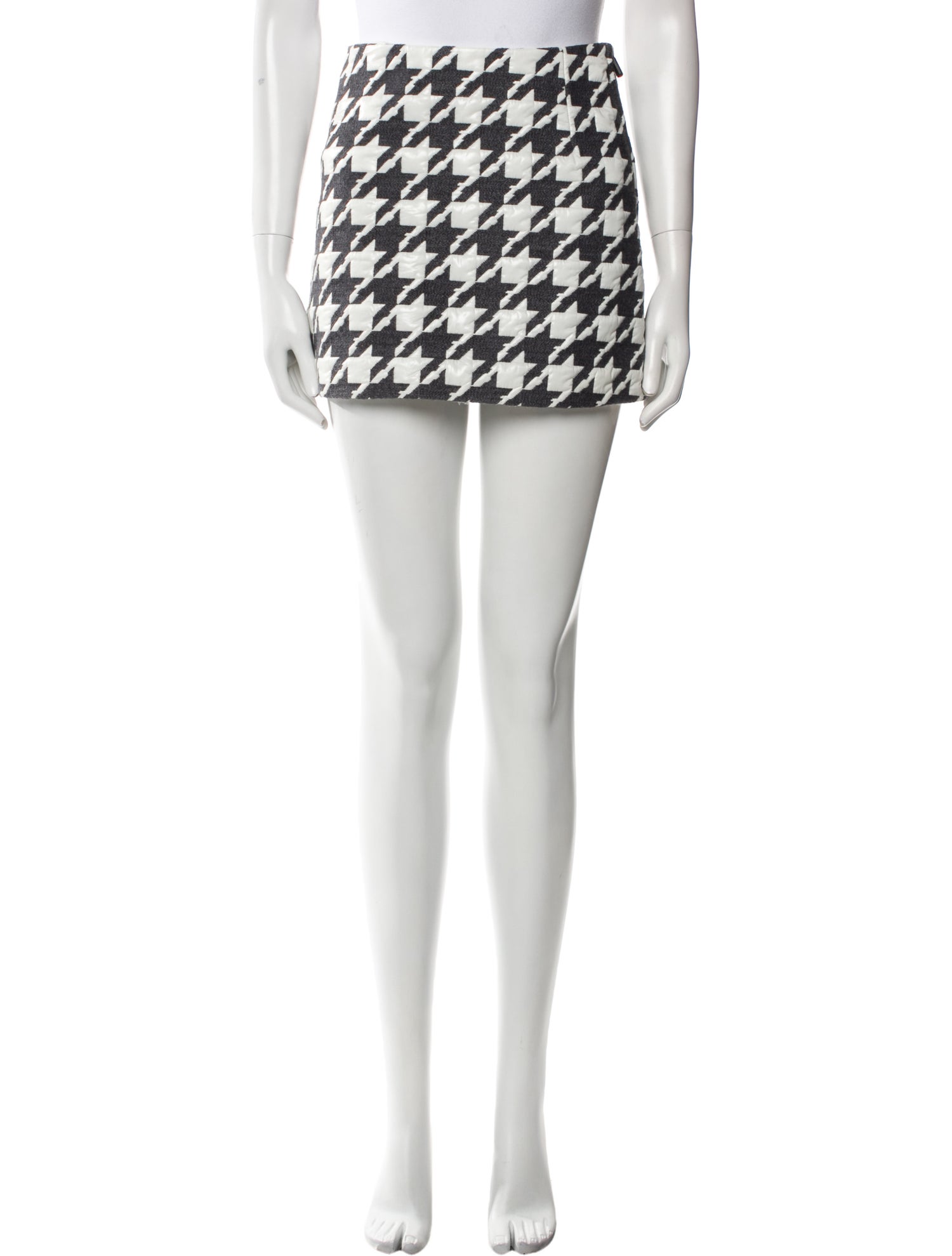 Moncler Grenoble Houndstooth Print Mini Skirt