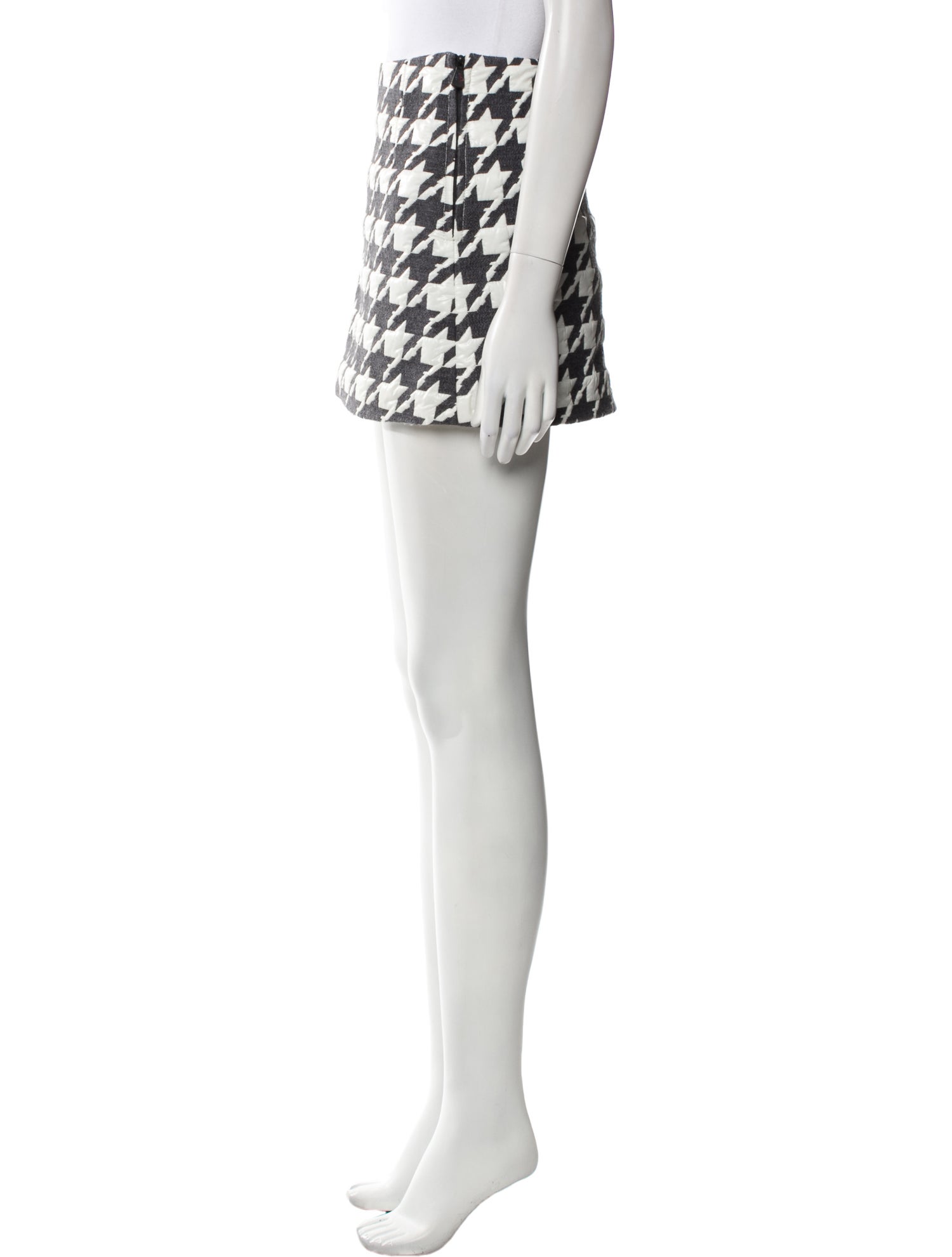 Moncler Grenoble Houndstooth Print Mini Skirt