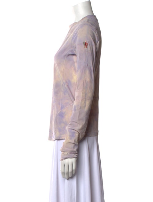 Moncler Grenoble Tie-Dye Print Crew Neck Blouse