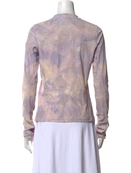 Moncler Grenoble Tie-Dye Print Crew Neck Blouse