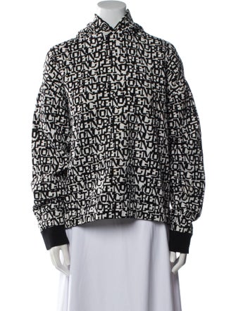 Moncler Grenoble Printed Mock Neck Sweatshirt