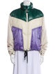 Moncler Grenoble Colorblock Pattern Bomber Jacket