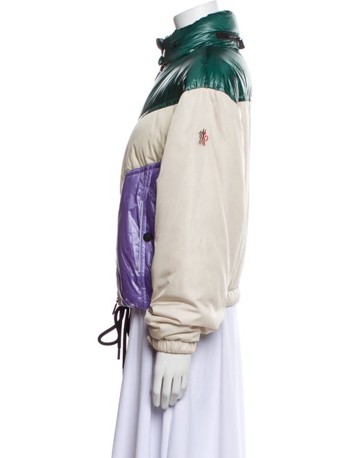 Moncler Grenoble Colorblock Pattern Bomber Jacket