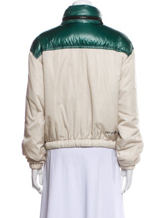 Moncler Grenoble Colorblock Pattern Bomber Jacket