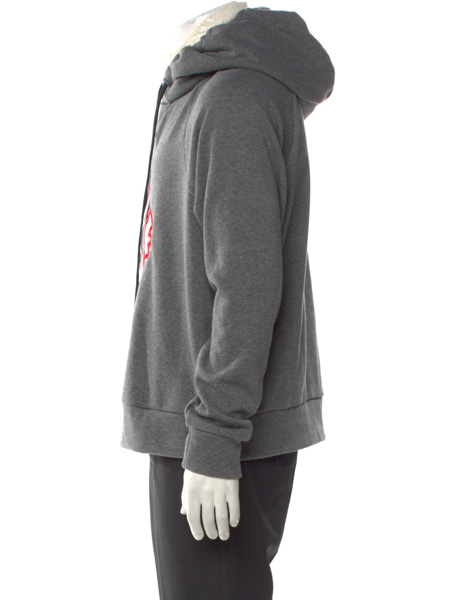 Moncler Grenoble Quilted Pattern Graphic Print Hoodie