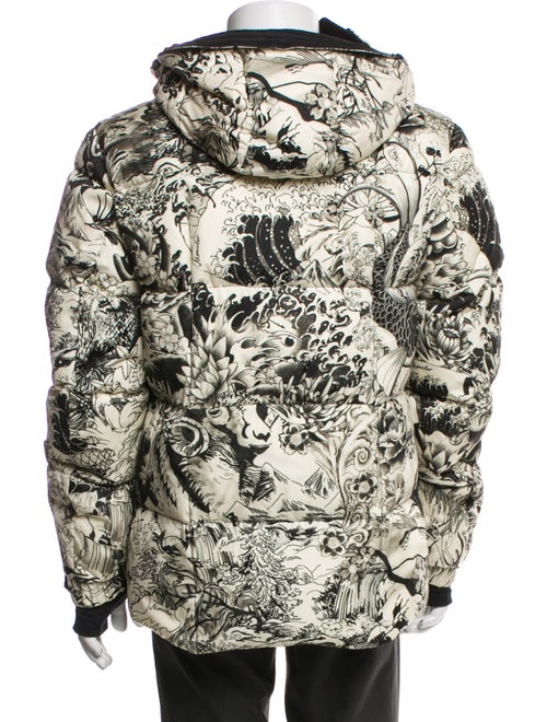 Moncler Grenoble Floral Print Puffer Coat