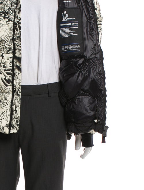 Moncler Grenoble Floral Print Puffer Coat