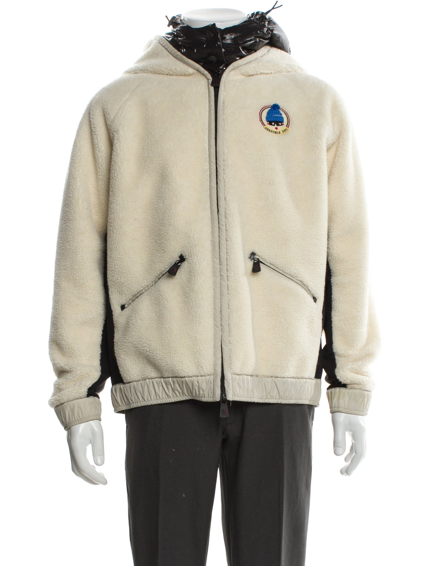 Moncler Grenoble Maglia Cardigan Fleece Hooded Bomber Jacket
