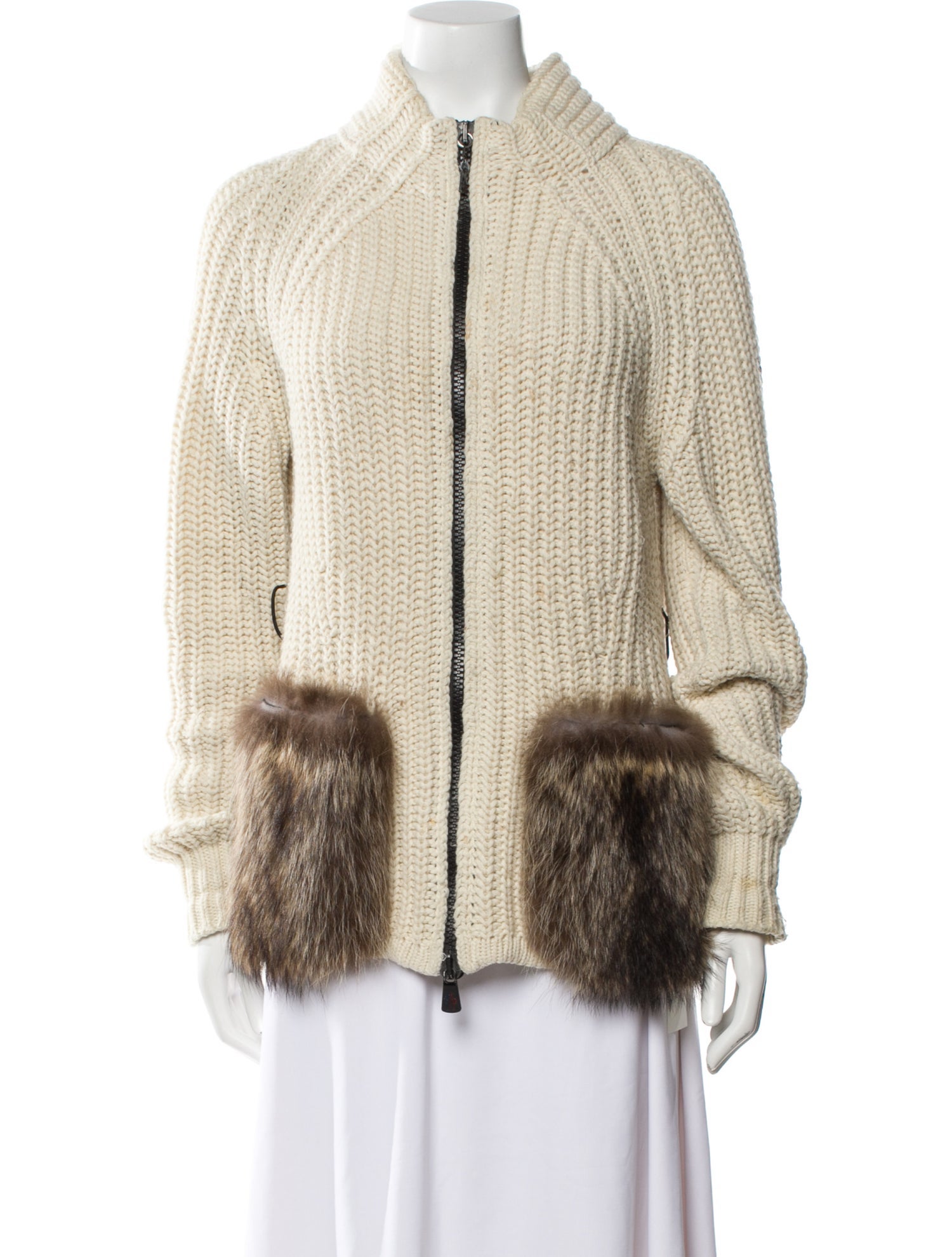 Moncler Grenoble Alpaca Mock Neck Sweater