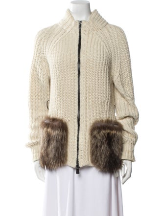 Moncler Grenoble Alpaca Mock Neck Sweater