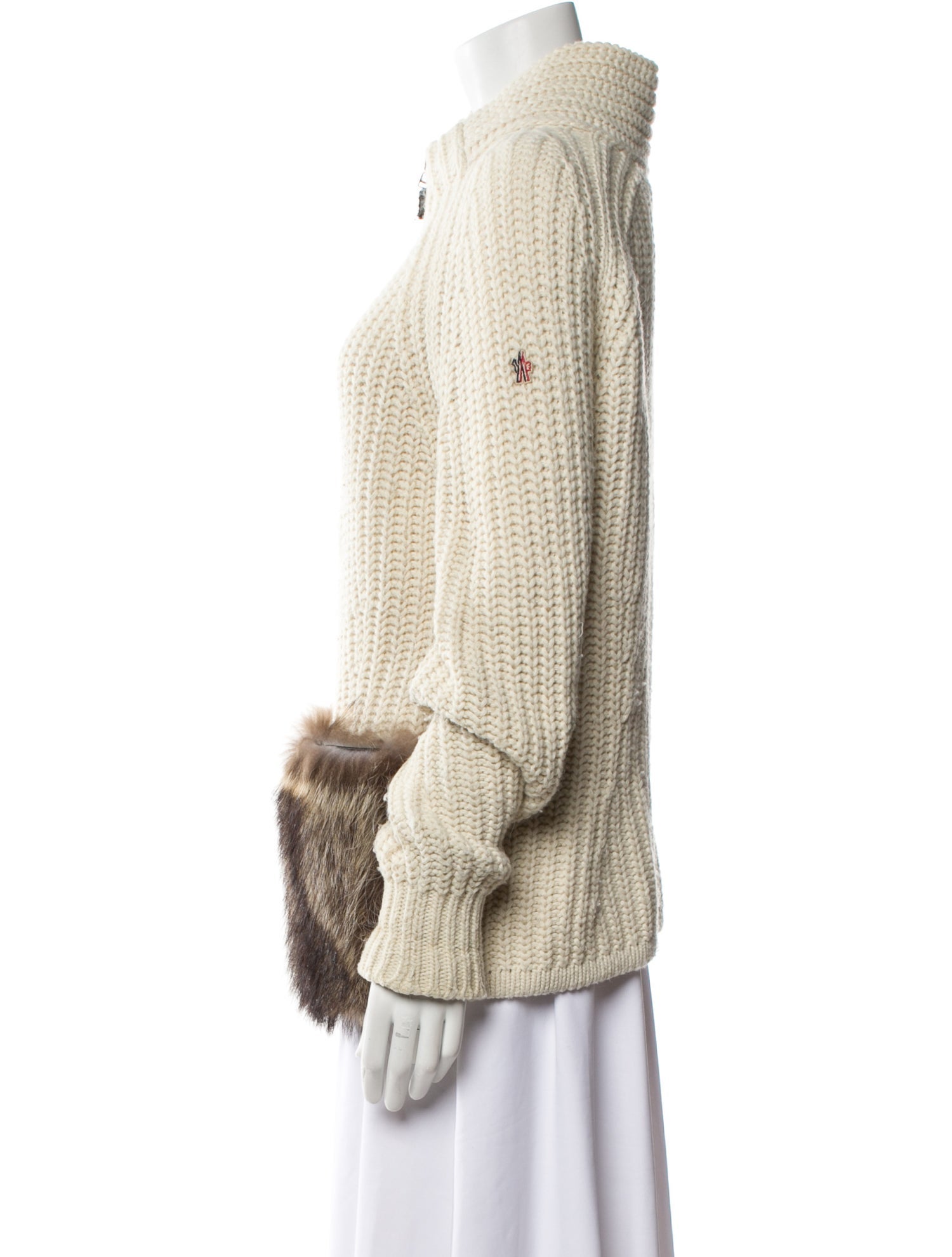 Moncler Grenoble Alpaca Mock Neck Sweater