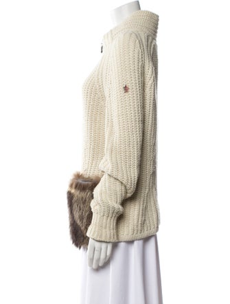 Moncler Grenoble Alpaca Mock Neck Sweater