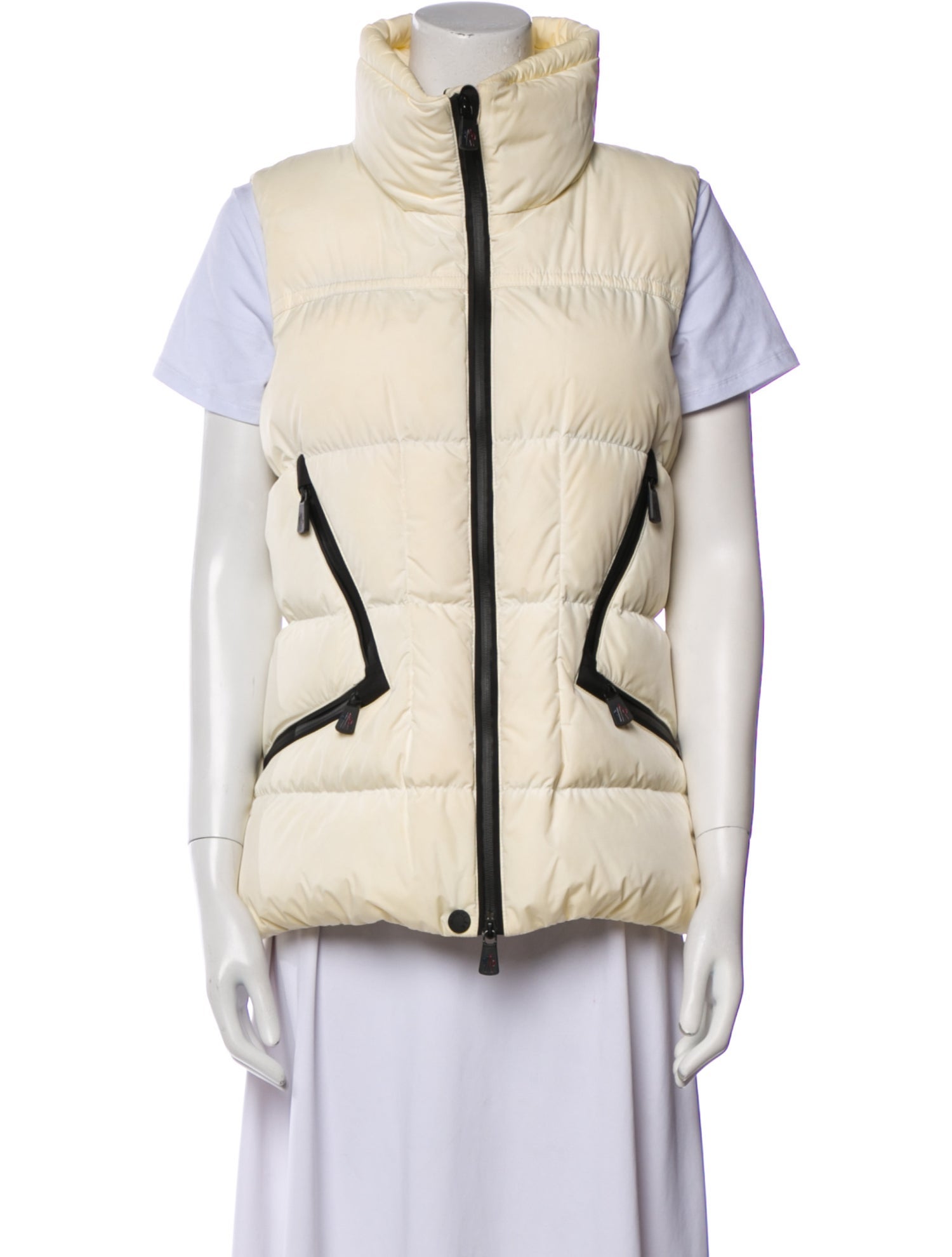 Moncler Grenoble Colorblock Pattern Down Jacket