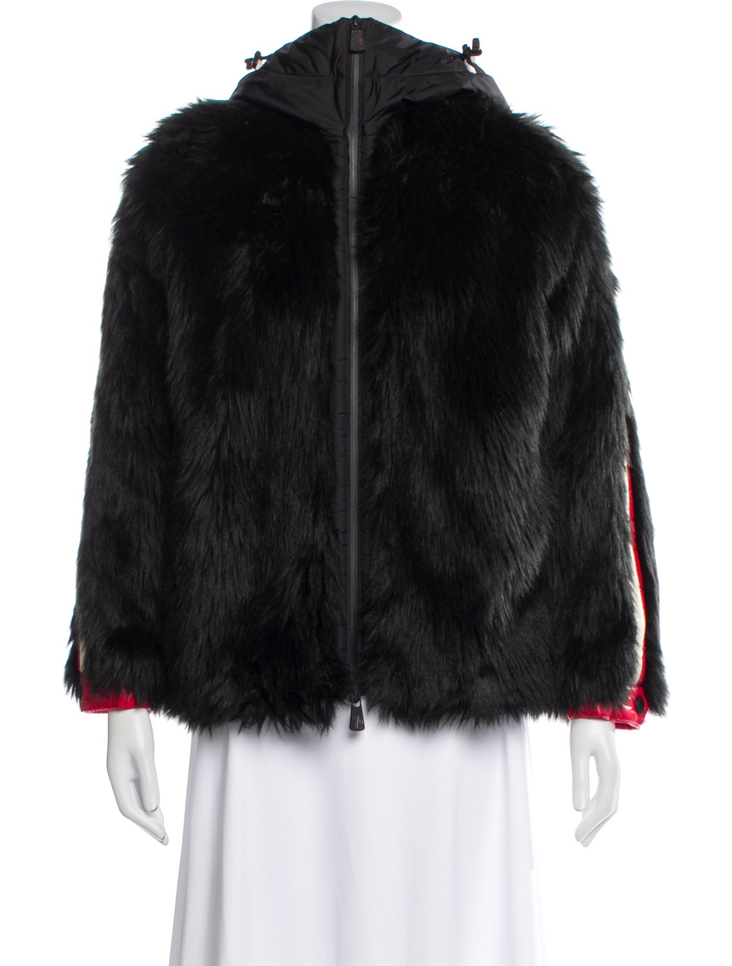 Moncler Grenoble Faux Fur Faux Fur Jacket