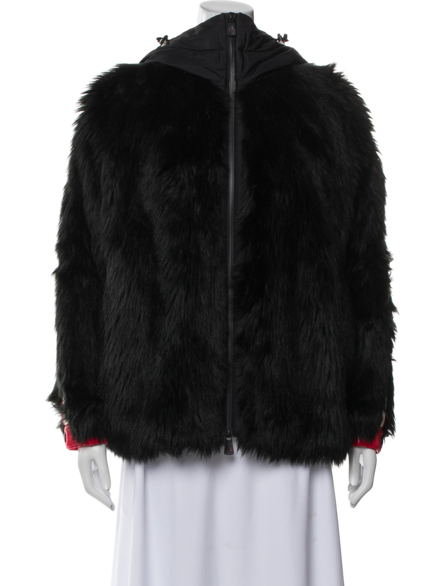 Moncler Grenoble Faux Fur Faux Fur Jacket