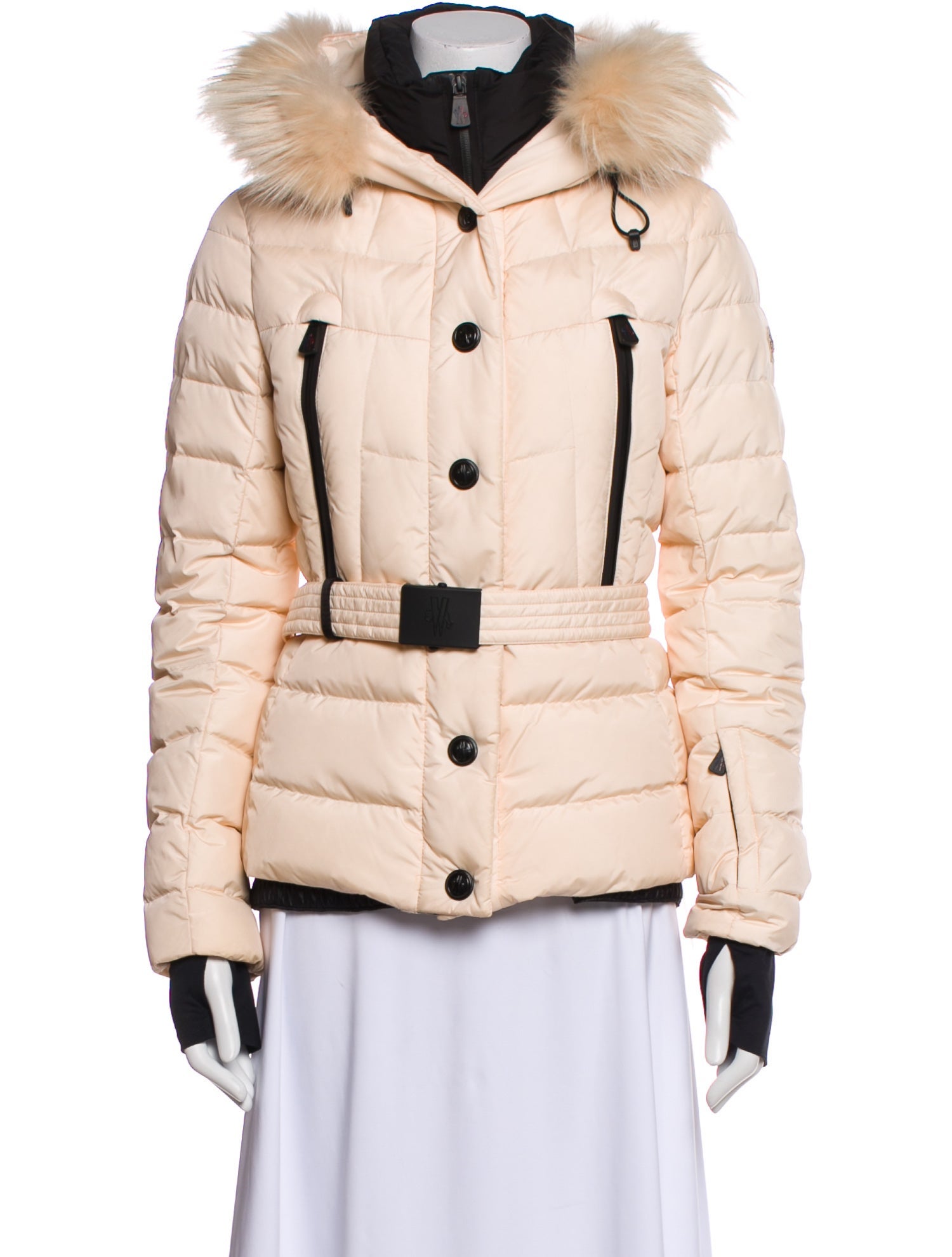 Moncler Grenoble Colorblock Pattern Down Jacket