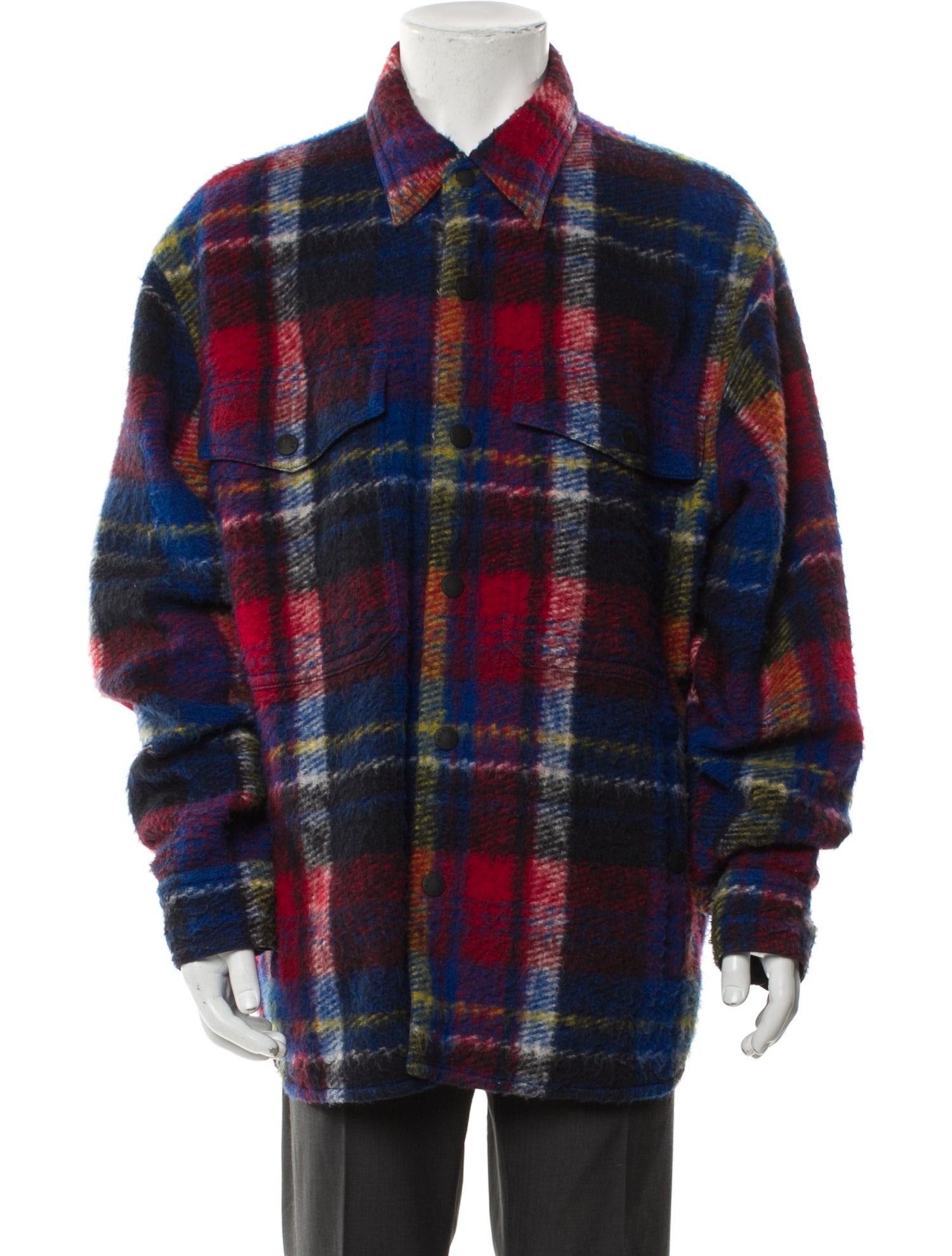 Moncler Grenoble Plaid Print Jacket