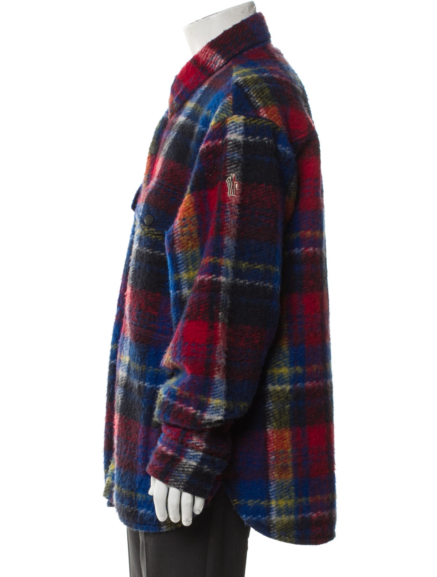 Moncler Grenoble Plaid Print Jacket