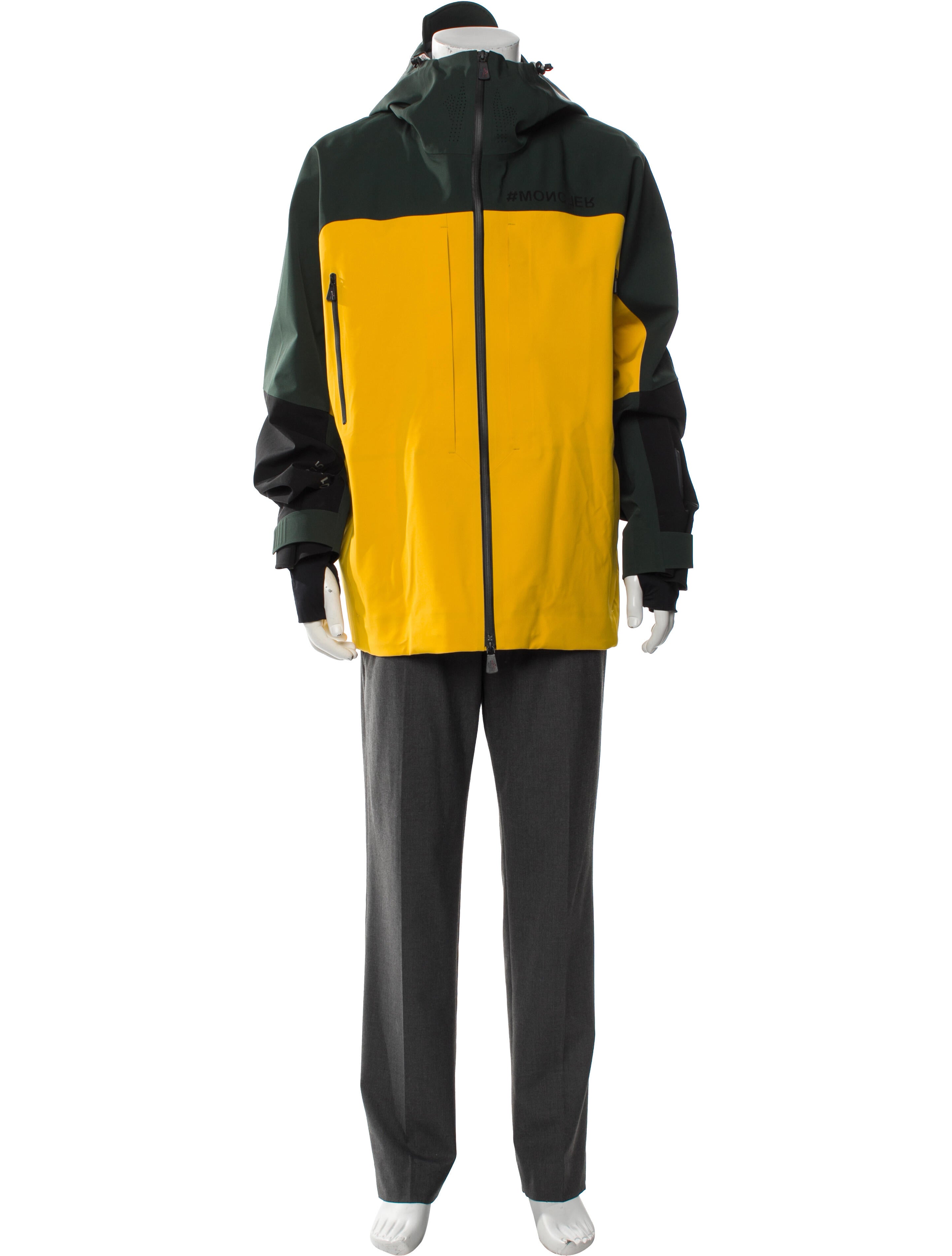 Moncler Grenoble Colorblock Pattern Parka