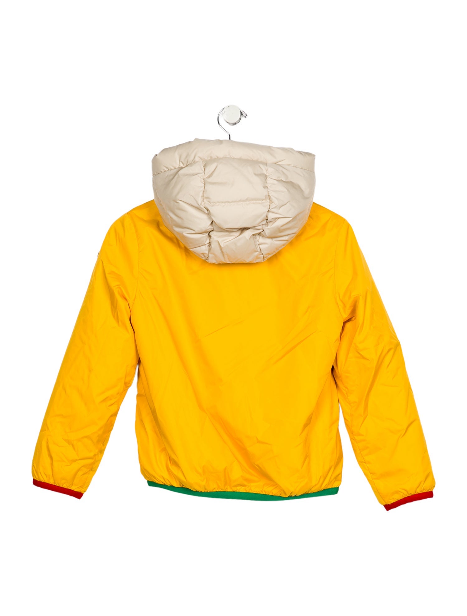 Moncler Grenoble Yellow Puffer Jacket with Hood