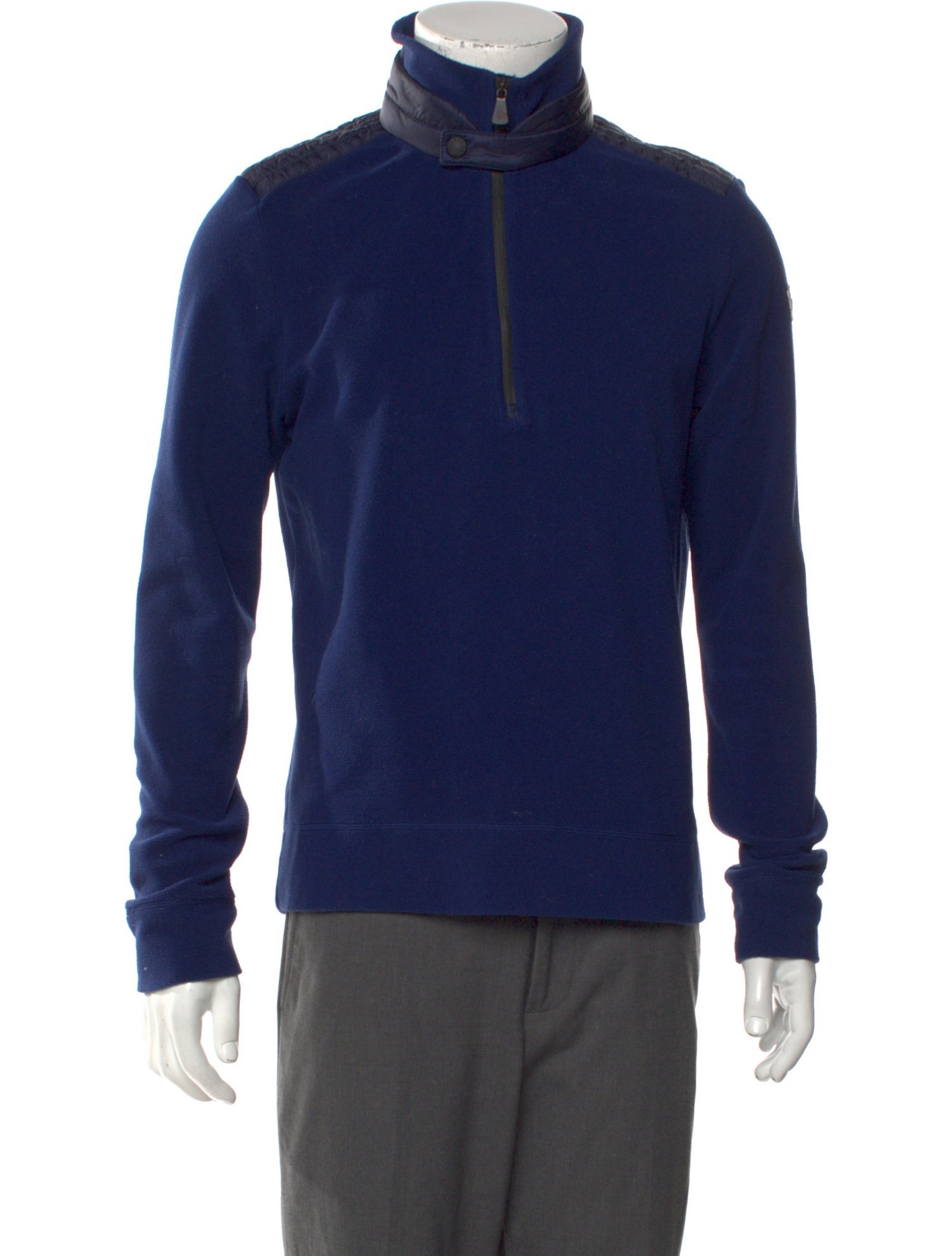 Moncler Grenoble Mock Neck Long Sleeve Sweatshirt