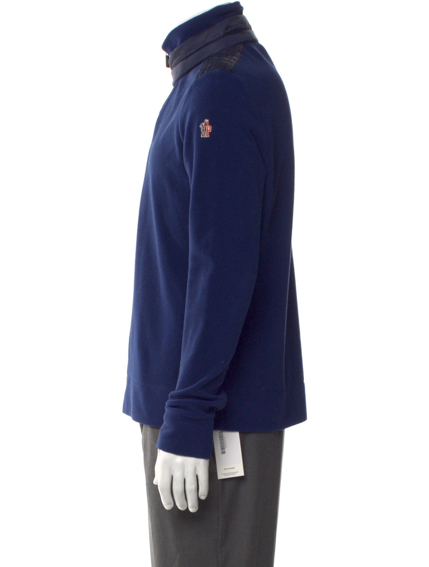 Moncler Grenoble Mock Neck Long Sleeve Sweatshirt