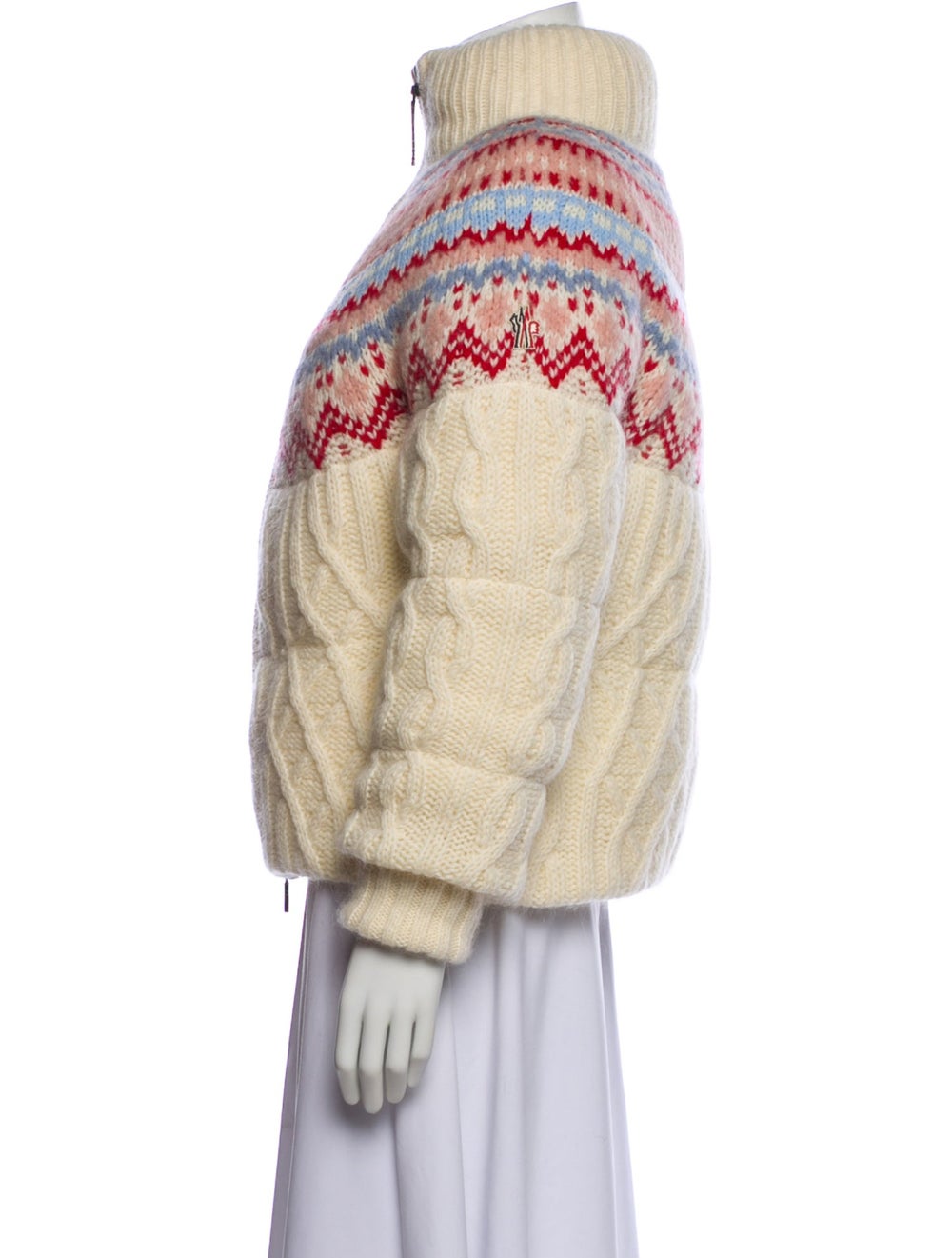 Moncler Grenoble Wool Patterned Down Jacket w/ Ta… - image 2