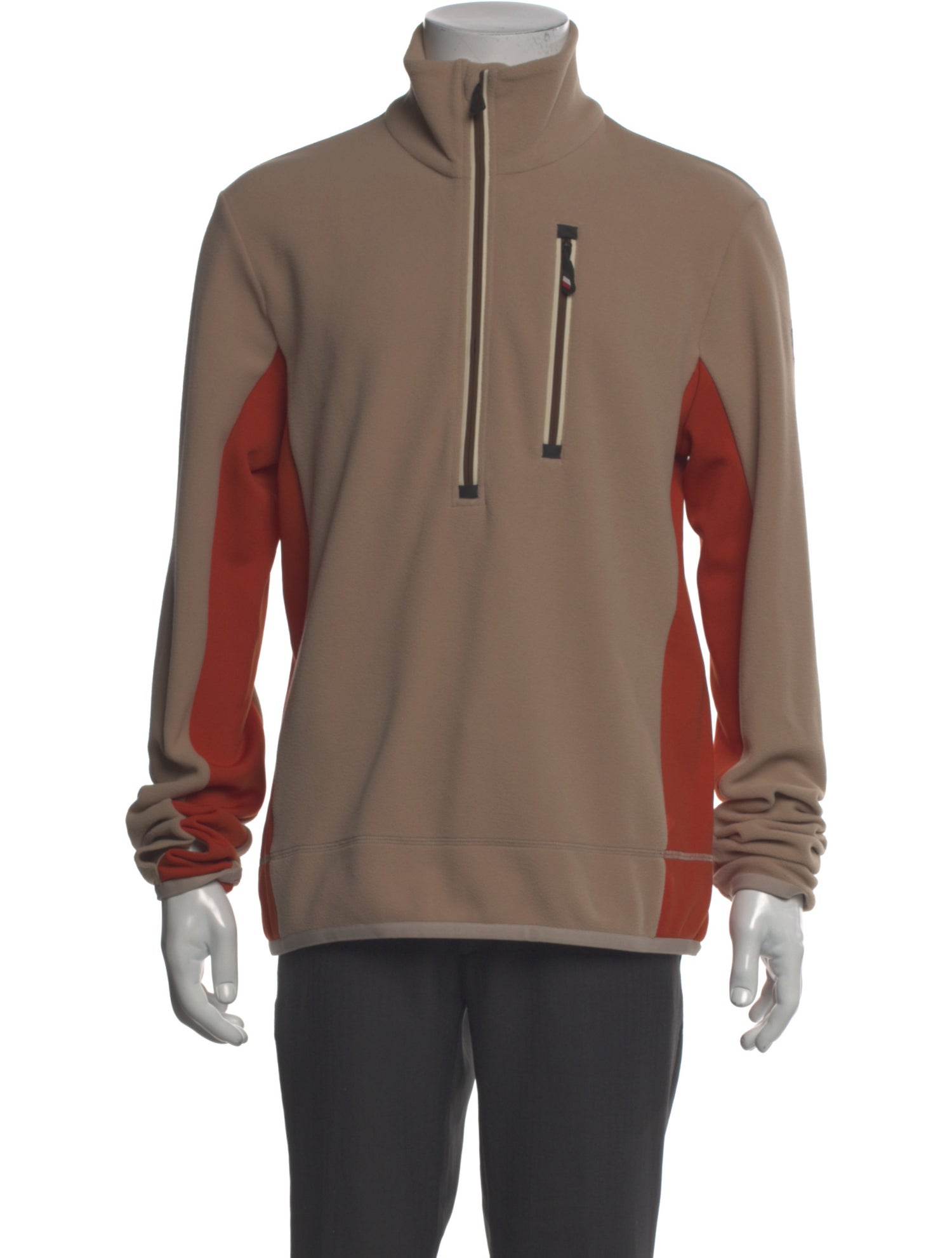 Moncler Grenoble Colorblock Pattern Turtleneck Sweatshirt
