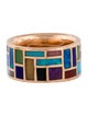 Marla Aaron 18K Multistone All Inlay Ring