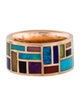 Marla Aaron 18K Multistone All Inlay Ring
