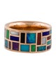 Marla Aaron 18K Multistone All Inlay Ring