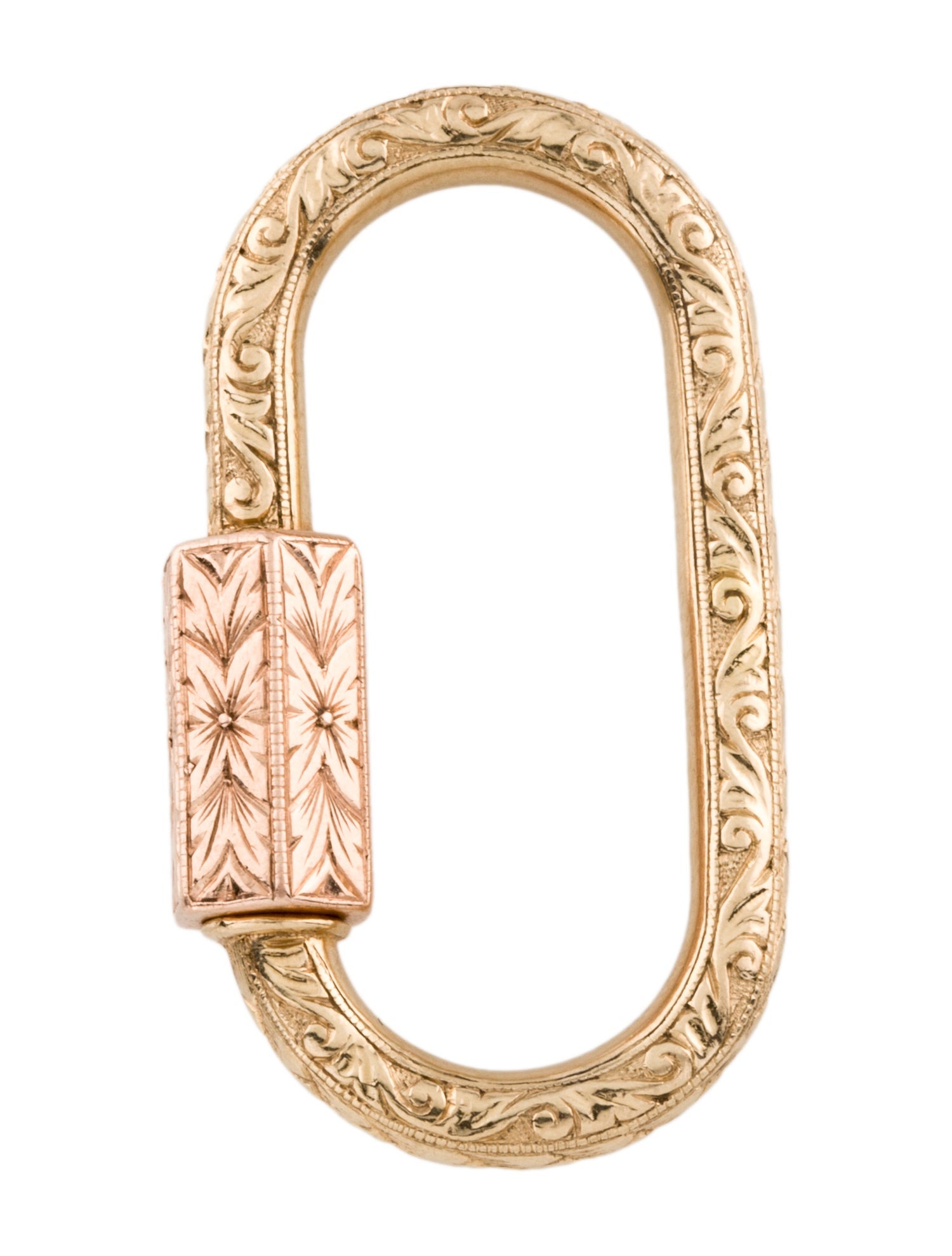 Marla Aaron 14K Hand Engraved Regular Lock