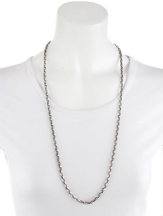 Marla Aaron Heart Lock Chain Necklace