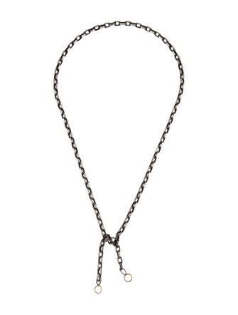 Marla Aaron Two-Tone Biker Chain Necklace