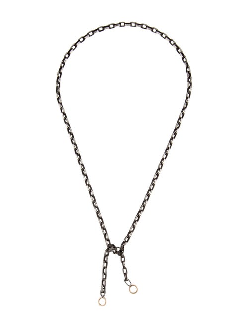 Marla Aaron Two-Tone Biker Chain Necklace