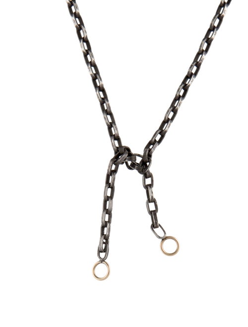Marla Aaron Two-Tone Biker Chain Necklace