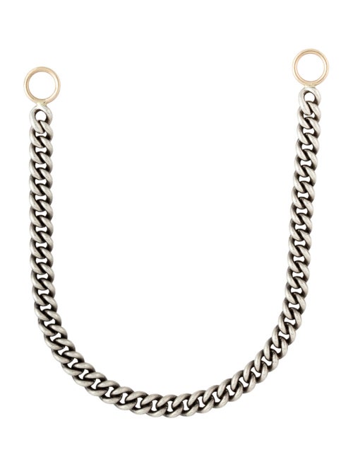 Marla Aaron Two-Tone Heavy Curb Chain Link Bracelet