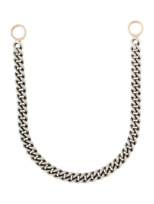Marla Aaron Two-Tone Heavy Curb Chain Link Bracelet