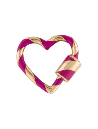 Marla Aaron 14K Heartlock with Enamel