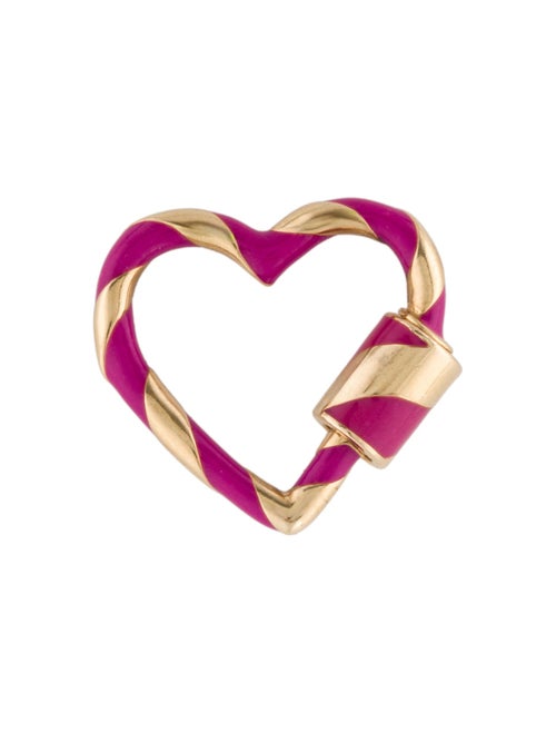 Marla Aaron 14K Heartlock with Enamel