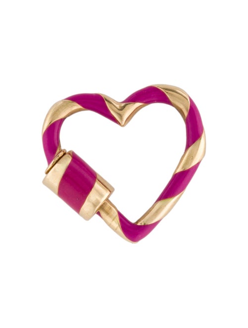 Marla Aaron 14K Heartlock with Enamel