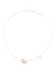 Marla Aaron 14K Square Link Chain With Babylock Necklace