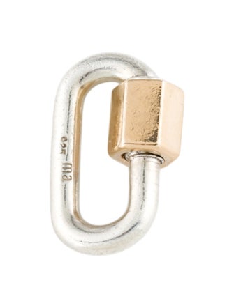 Marla Aaron Two-Tone Chubby Baby Lock Pendant