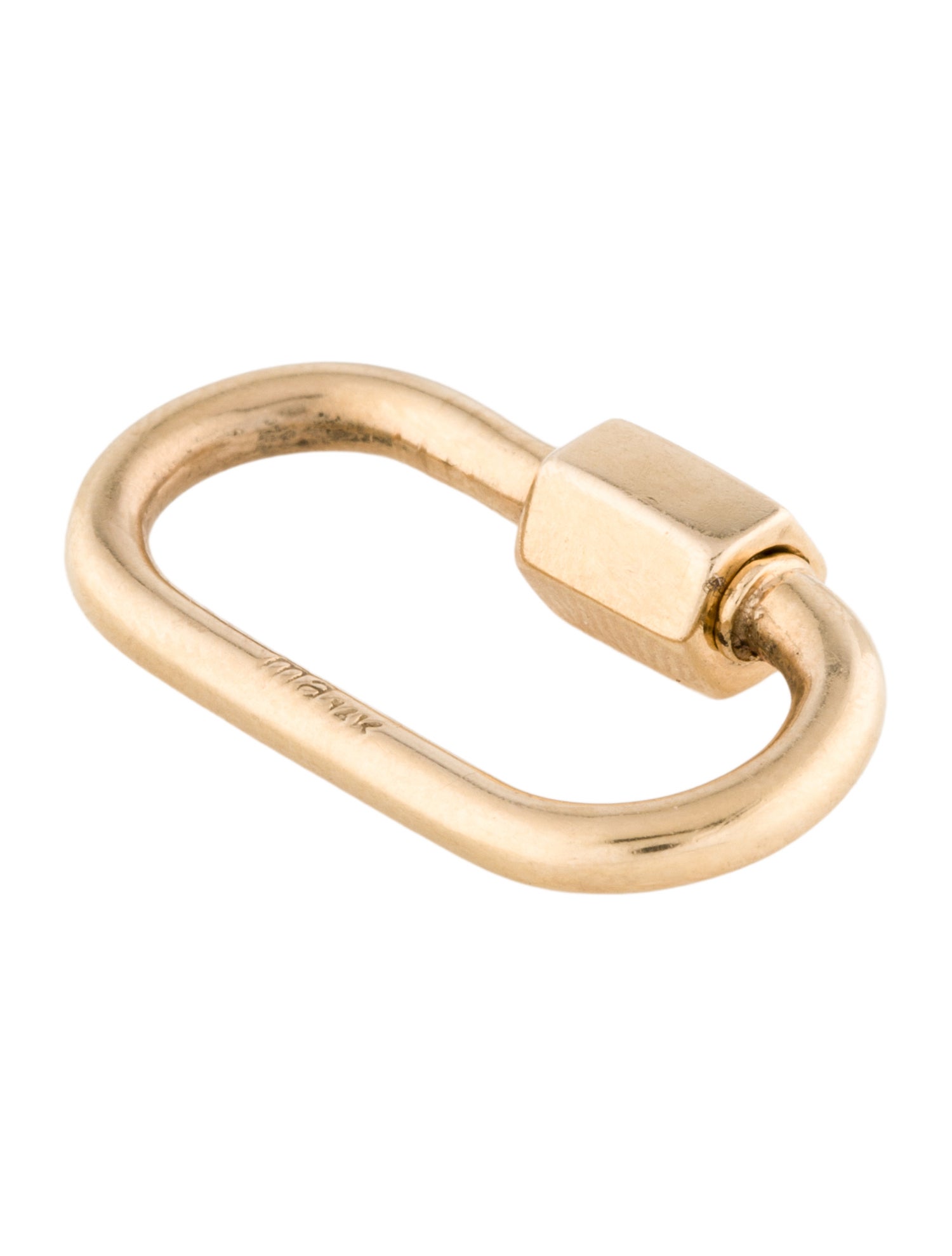 Marla Aaron 14K Medium Lock Pendant