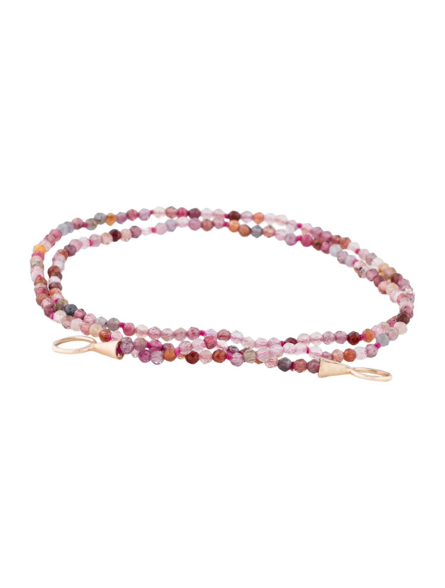 Marla Aaron 14K Spinel & Quartz Itty Bitty Strand