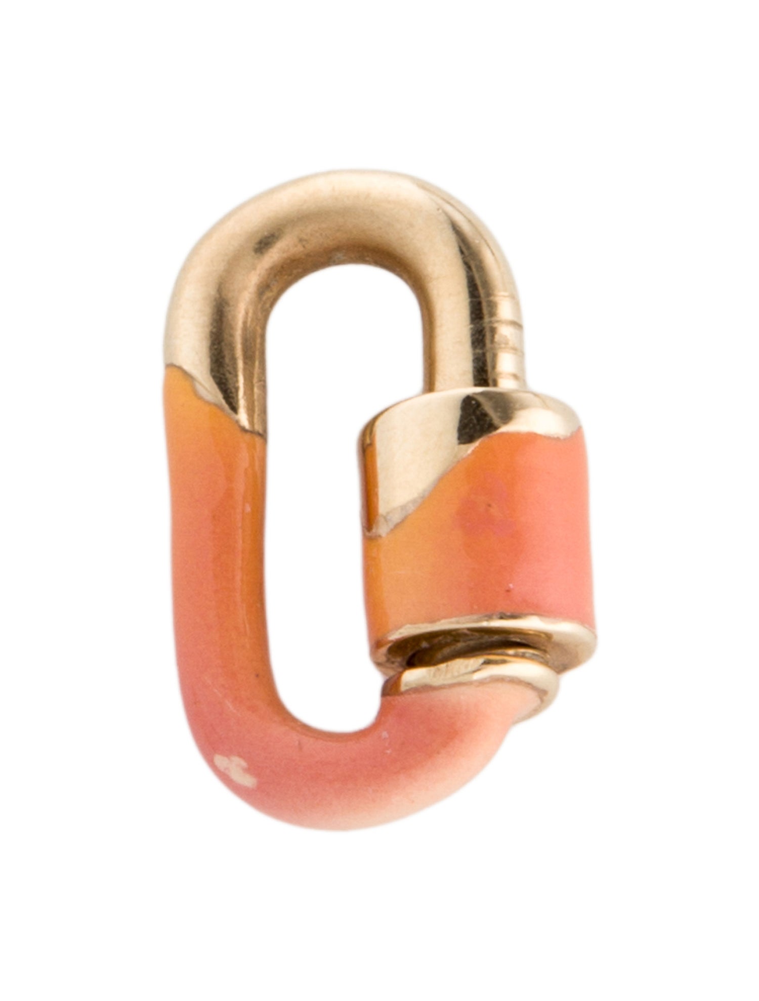 Marla Aaron 14K Enamel Peony Chubby Babylock