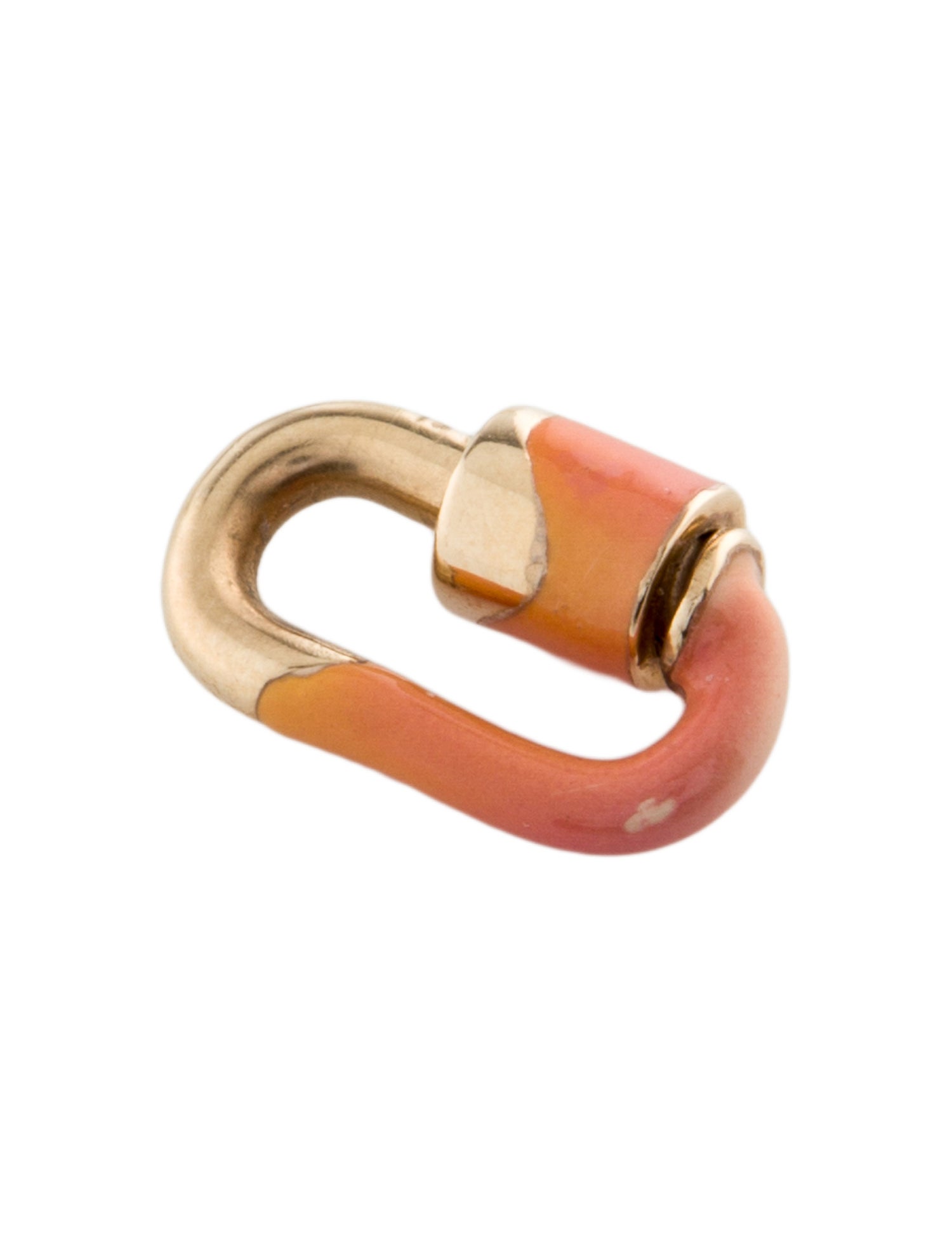 Marla Aaron 14K Enamel Peony Chubby Babylock