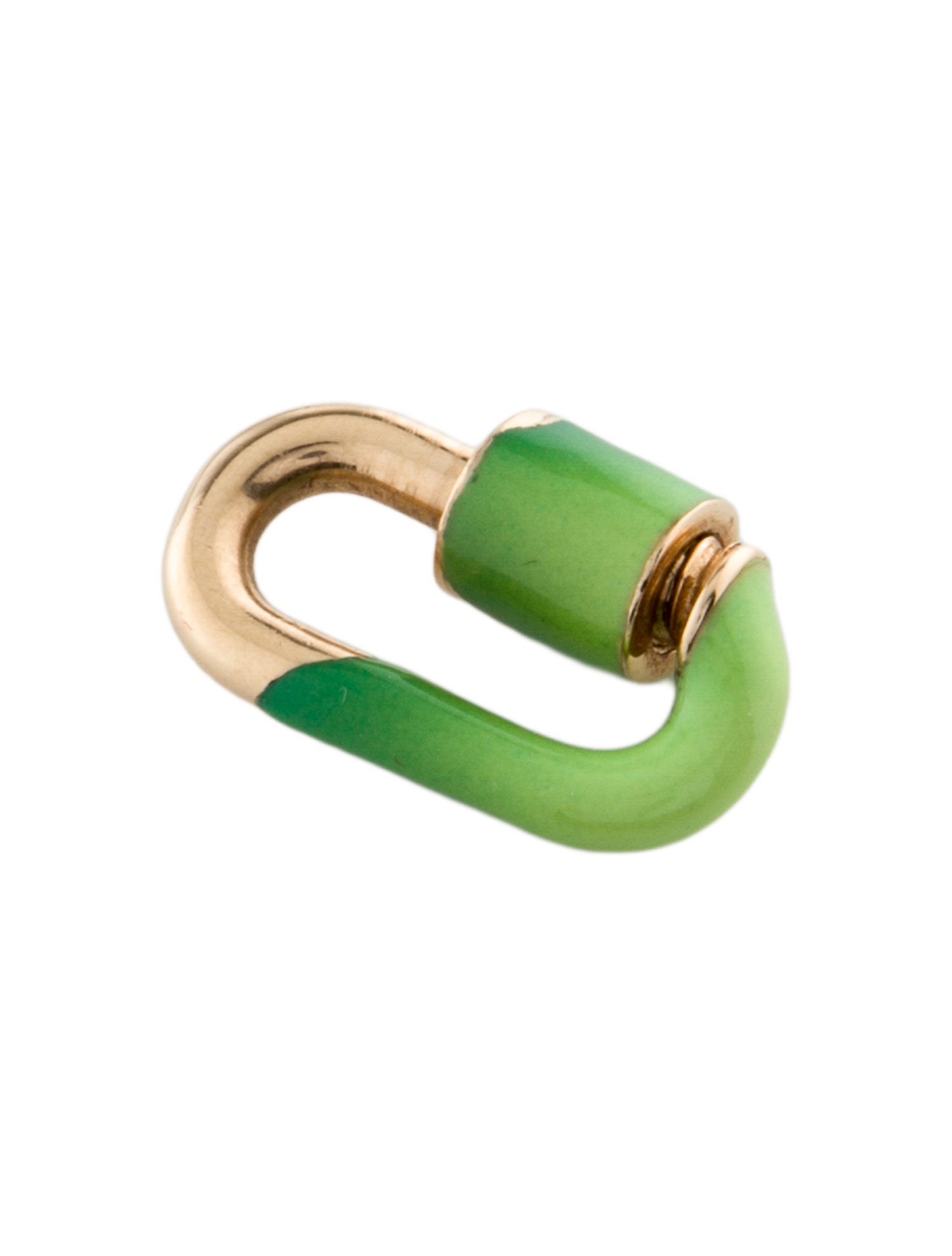 Marla Aaron 14K Enamel Vert Chubby Babylock
