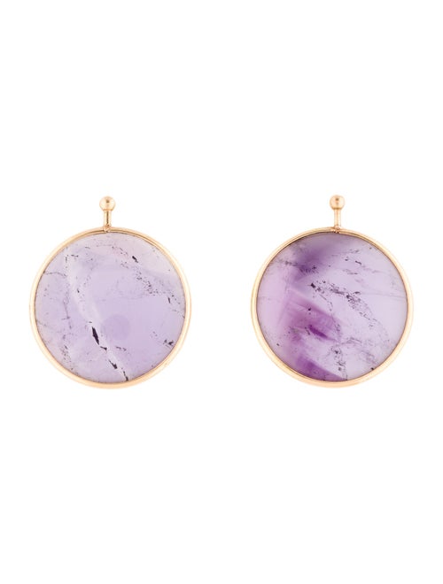Marla Aaron 18K Amethyst Mini Disc Charms