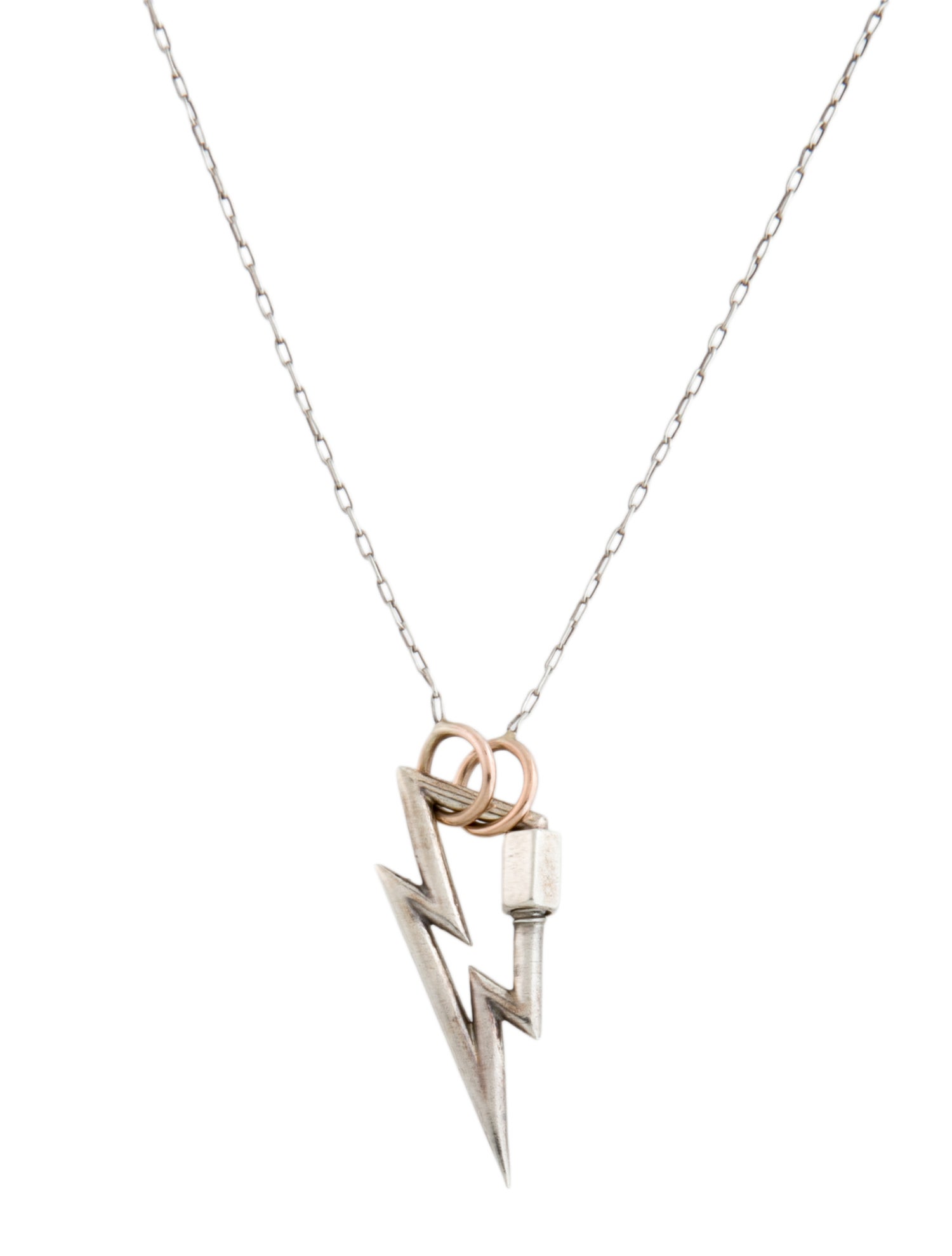 Marla Aaron Boltlock Pendant Necklace